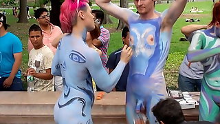 DICK BODY PAINTING CFNM