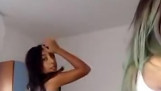 Sexy college girl gipsies dancing on..