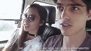 Asian girlfriend Luna X gives a..