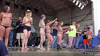 Huge Amateur Wet T Contest At Abate Of..